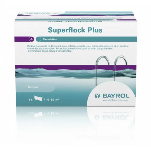 Clarifiant piscine BAYROL Superflock, tube 1 kg – BAYROL Authentique