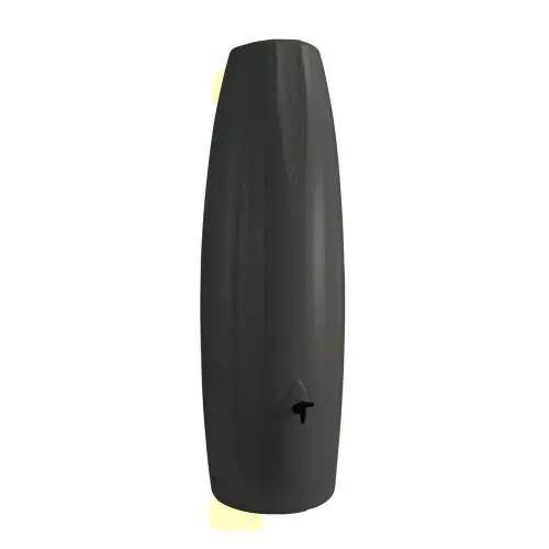 Must-Have Récupérateur à eau Fluide 350L anthracite – couvercle, robinet et kit chéneau – Belli