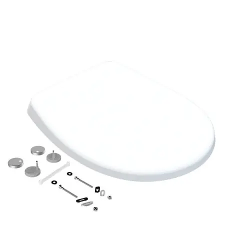 Abattant déclipsable frein de chute plastique thermodur Click & clean blanc – BEMIS Offre Limitée