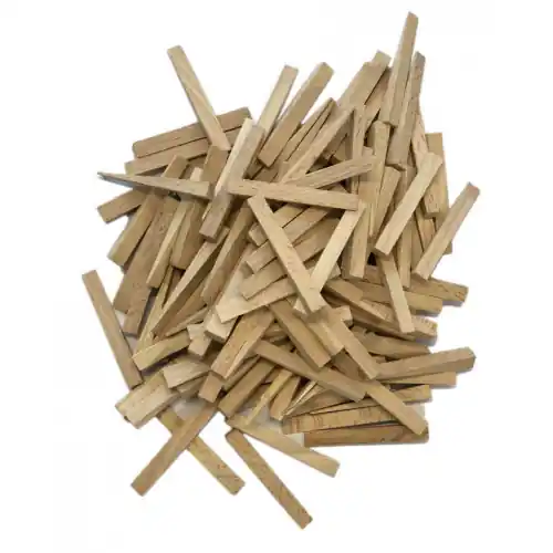 Cales pour carreaux - bois - 250 pièces - 44 x 7 x 0-8,5 mm - BergTecTool Achat Immédiat