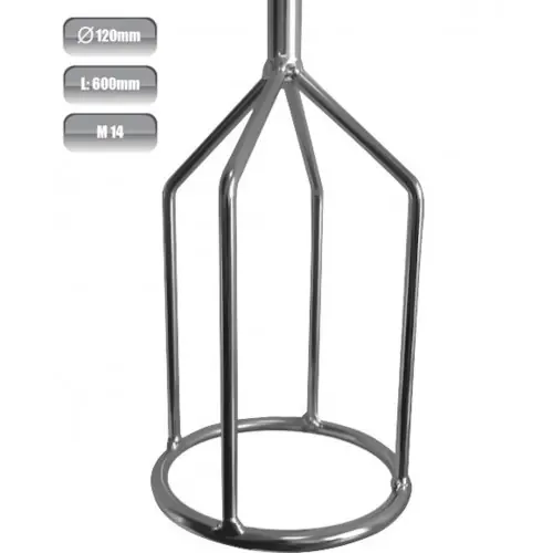 Fouet mélangeur - RB 120 S - 120X600 HEX10-Affûtage - BergTecTool Must-Have