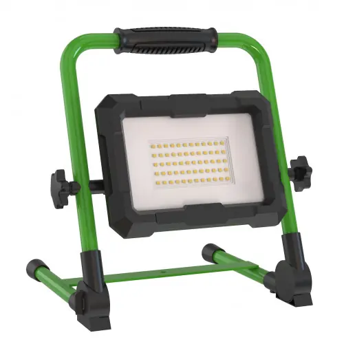 Prix Réduit Projecteur LED BCL Fold LED 50 Akku - IP54 avec support - BergTecTool