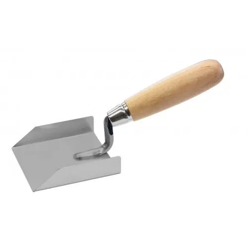 Spatule d‘angle pour plâtrier – inox – bois – 80x80mm – BergTecTool Populaire