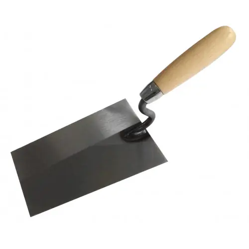 Truelle de maçon – acier – col en S – bois – 160 mm – BergTecTool Prix Cassé