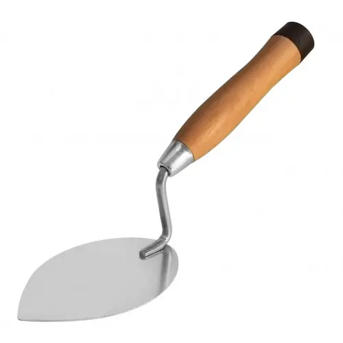 Truelle pour carrelage avec embout - inox - bois - 160mm - BergTecTool Commande En Gros