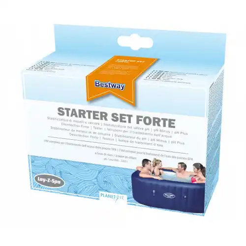 Acheter En Ligne Kit d‘entretien pour spa, Starter set, 5 produits + 10 testeurs, BESTWAY – BESTWAY