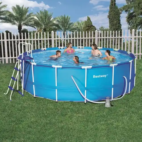 KIT Piscine ronde "Steel Frame" Ø 457 x 122 cm - BESTWAY Must-Have