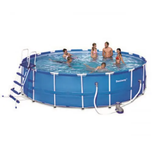 Nouveauté KIT Piscine ronde "Steel Frame" Ø 549 x 122 cm - BESTWAY