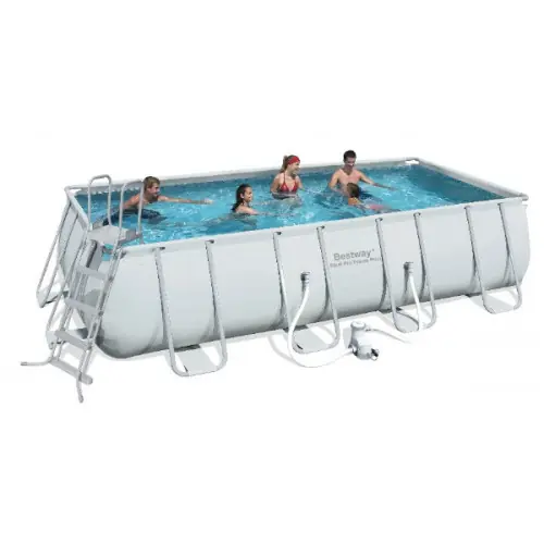 KIT Piscine « Steel Frame » 549 x 274 x 122 cm – BESTWAY Pas Cher