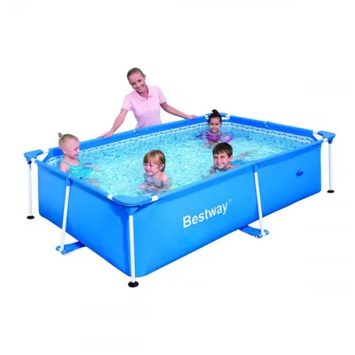 Satisfait Ou Remboursé Piscine rectangulaire "Steel Frame" 239 x 150 x 58 cm - BESTWAY