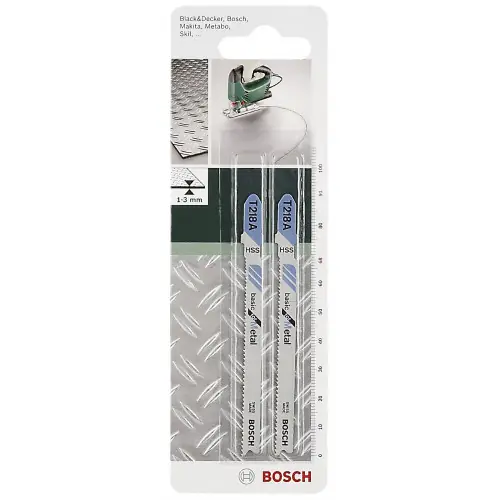 Commander Maintenant Lot de 2 lames coupe fine et nette BOSCH T218a pour métal moyen – BOSCH