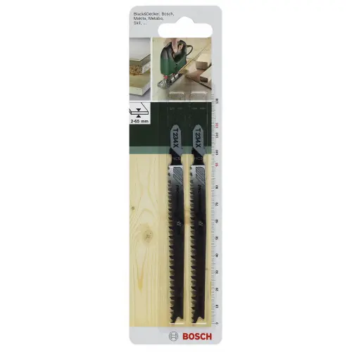 Lot de 2 lames coupe fine et nette BOSCH T234x pour bois massifs - BOSCH Jusqu'à Épuisement Des Stocks
