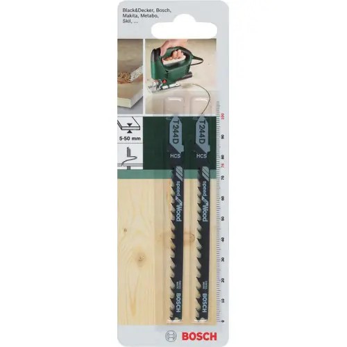 Lot de 2 lames coupe rapide et grossière BOSCH T244d pour bois aggloméré - BOSCH Réduction