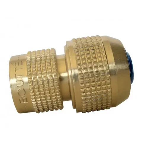 Raccord rapide bleu automatique laiton aquastop Ø15 6 billes - BOUTTE Livraison Express