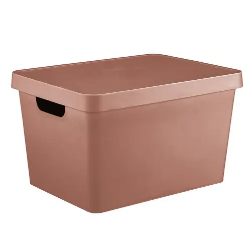 Boîte déco terracotta, 17L, H.21.8 x l.27.7 x P.37 cm – BOX & BEYOND Nouvelle Collection