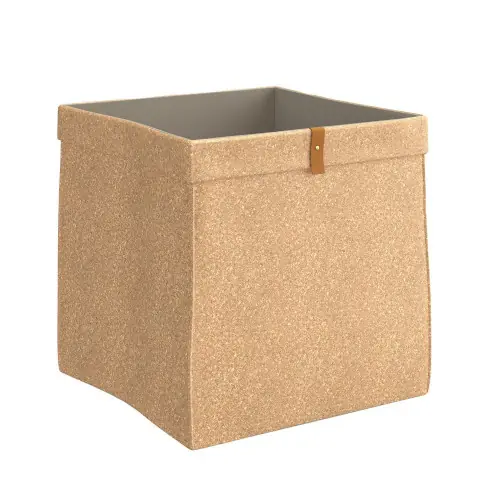 Quantité Limitée Panier L Liège Spaceo Kub Beige H.31 X L.31 X P.31 Cm – BOX & BEYOND