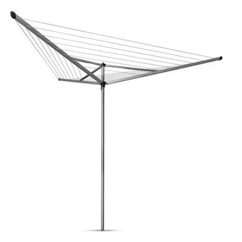 Meilleure Vente Séchoir parapluie en aluminium Essential 3 bras avec douille L.30 m - BRABANTIA