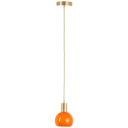 Suspension Arancia, verre, orange, diam.14.5 cm, E27 - BRILLIANT Commande En Gros
