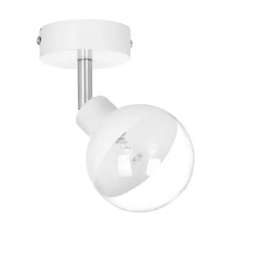 Applique Blanche & Chrome Ginos, 1x G9-28W, IP20, 230V, Classe I – Britop Prix Bas