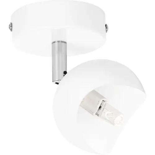 Authentique Applique Blanche & Chrome Kita, 1x G9-28W, IP20, 230V, Classe I – Britop