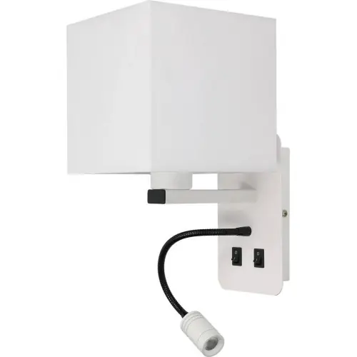 Offre Du Jour Applique Blanche Turid, 1x E27, LED 3W, IP20, 230V, Classe I – Britop