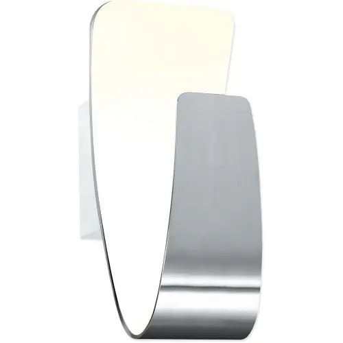 Dernière Chance Applique Chrome & Blanche Gondola, LED 6W, IP20, 230V, Classe I - Britop