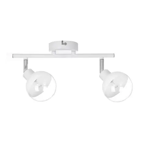 Seulement Aujourd&rsquo;hui Plafonnier Blanc & Chrome Ginos, 2x G9-28W, IP20, 230V, Classe I – Britop