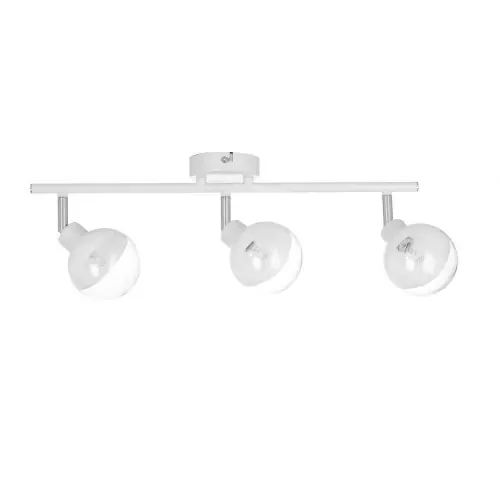 Plafonnier Blanc & Chrome Ginos, 3x G9-28W, IP20, 230V, Classe I – Britop Top Vente