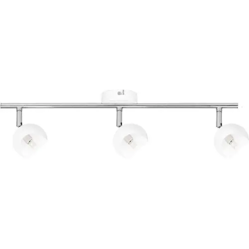 Populaire Plafonnier Blanc & Chrome Kita, 3x G9-28W, IP20, 230V, Classe I - Britop