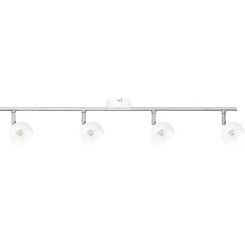Remise Plafonnier Blanc & Chrome Kita, 4x G9-28W, IP20, 230V, Classe I - Britop