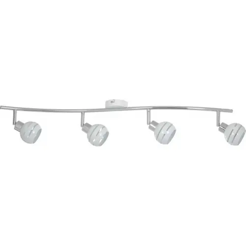 Plafonnier Blanc & Chrome Selma, 4x G9-28W, IP20, 230V, Classe I - Britop Meilleur Prix
