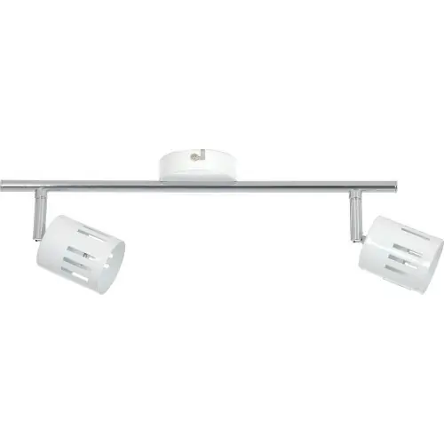 Plafonnier Blanc & Chrome Ulrika, 2x G9-28W, IP20, 230V, Classe I – Britop Remise