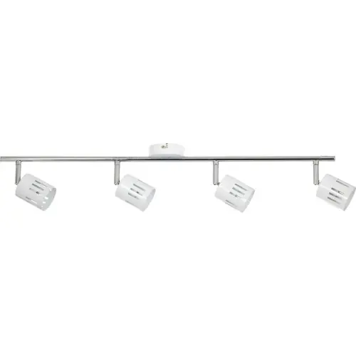Expédition Rapide Plafonnier Blanc & Chrome Ulrika, 4x G9-28W, IP20, 230V, Classe I - Britop