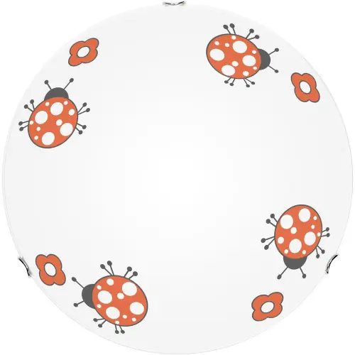Plafonnier Blanc translucide Décor Fly, 2x E27-Max.60W, IP20, 230V, Classe I - Britop Meilleur Choix