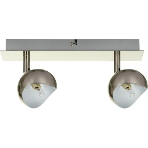 Plafonnier Métal Brossé Kumi, 2x G9-28W, IP20, 230V, Classe I – Britop Commande En Gros
