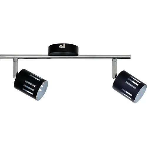Plafonnier Noir & Chrome Ulrika, 2x G9-28W, IP20, 230V, Classe I - Britop Dernier Modèle