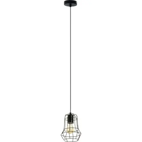 Paiement Sécurisé Suspension Noire Outline, 1x E27-Max.60W, IP20, 230V, Classe I - Britop
