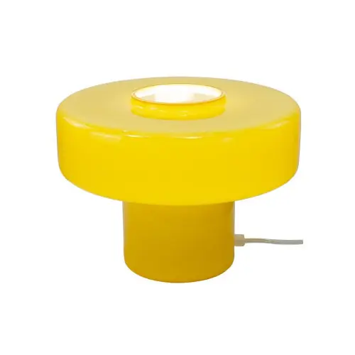 Lampe Foza, verre, jaune, H.19 cm, E27 – C CREATION Commander Maintenant