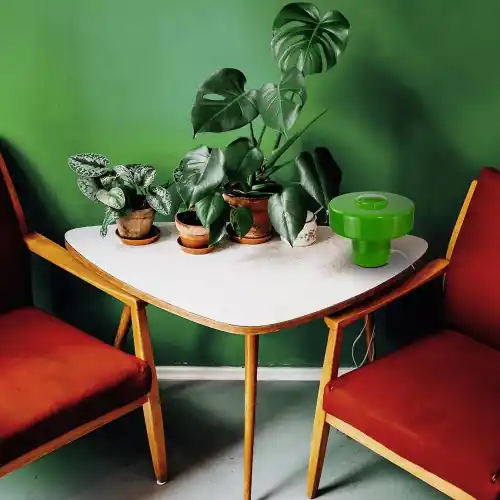 Lampe Foza, verre, vert, H.19 cm, E27 - C CREATION Quantité Limitée