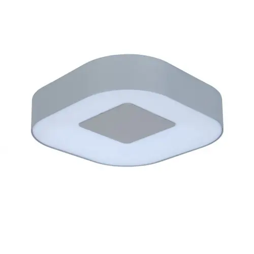 Expédition Rapide Applique Argent UBLO carrée, LED Intégrée, 16W, 950 lumens, 3000K, IP54, 230V, Classe I - CALI