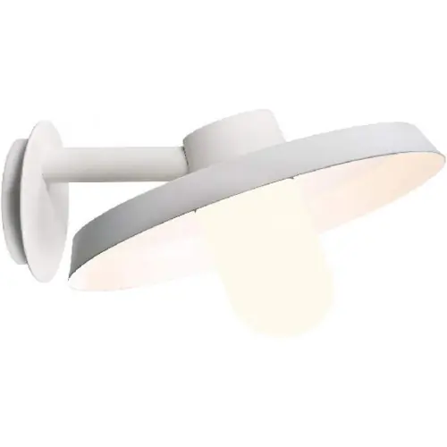 Réduction Applique Blanche ELEMENTS 20, Ampoule E27 non fournie, Max 60W, IP44, 230V, Classe I - CALI