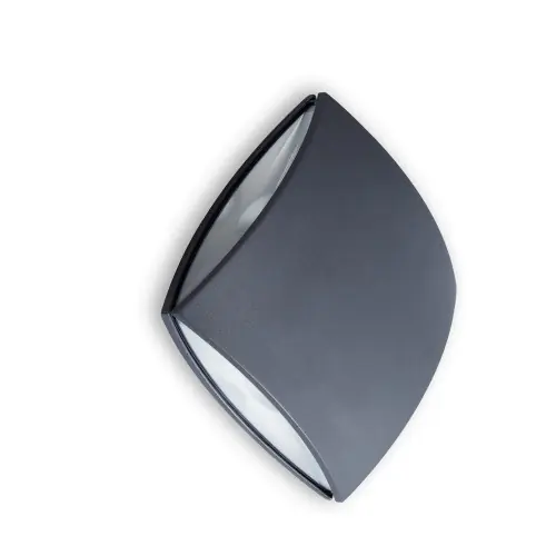 Vente Flash Applique Gris Foncé PILO, LED Intégrée, 11W, 760 lumens, 4000K, IP54, 230V, Classe I – CALI