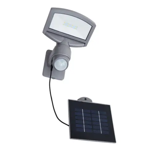 Achat Immédiat Applique Grise SUNSHINE, LED Intégrée, 3W, 360 lumens, 4000K, IP44, SOLAIRE, Classe III – CALI