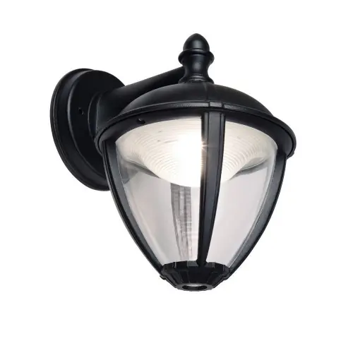 Applique Noir Matt UNITE basse, LED Intégrée, 9W, 330 lumens, 3000K, IP44, 230V, Classe I – CALI Vente Flash