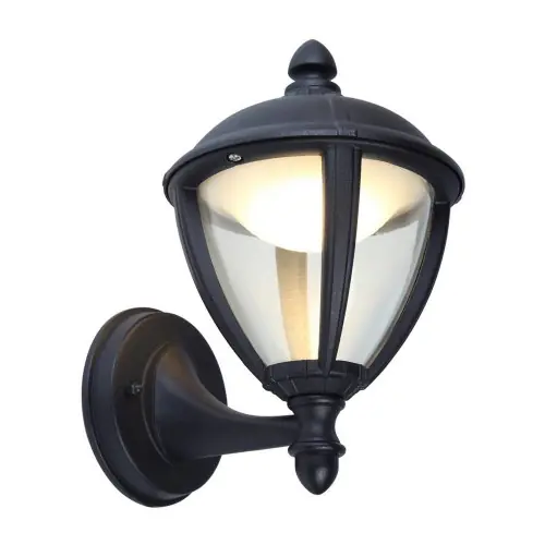 Acheter Direct Applique Noir Matt UNITE haute, LED Intégrée, 9W, 330 lumens, 3000K, IP44, 230V, Classe I – CALI