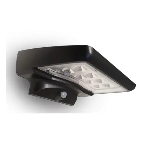 Applique Noire TIGRE, LED Intégrée, 300 lumens, 6000K, IP44, SOLAIRE, Classe III - CALI Bon Marché