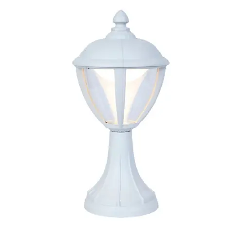 Usine Directe Borne Blanc Matt UNITE, LED Intégrée, 9W, 330 lumens, 3000K, IP44, 230V, Classe I - CALI