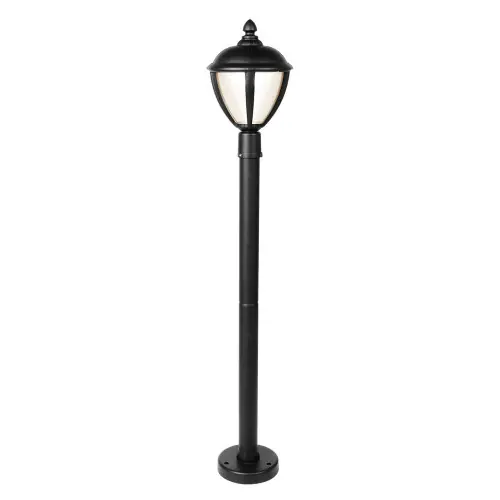 Borne Noir Matt UNITE sur pied, LED Intégrée, 9W, 330 lumens, 3000K, IP44, 230V, Classe I - CALI Solde