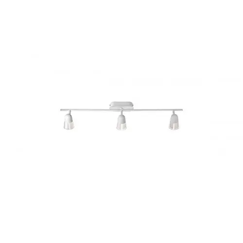 Réduction Plafonnier Blanc Arles sur barre, LED Intégrée, 3x 3W, IP20, 230V, Classe I - CALI