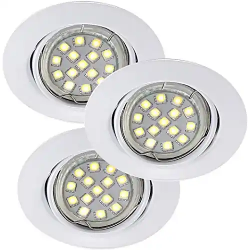 Spot Encastrable Blanc Triton LED SMD, Gu10, 3x 3W, IP23, 230V, Classe II - CALI Authentique